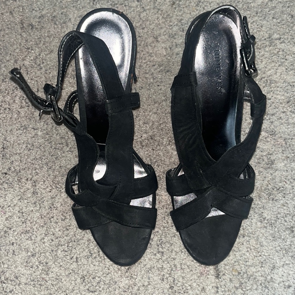 Nine West black womens heels